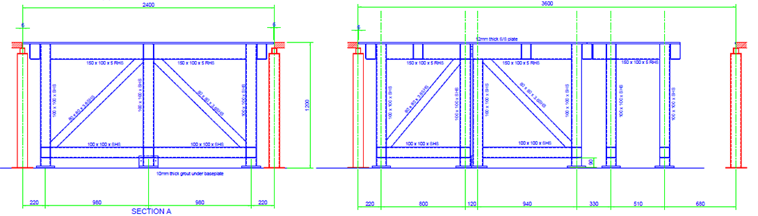 UoS Structural Machine Base Drawings